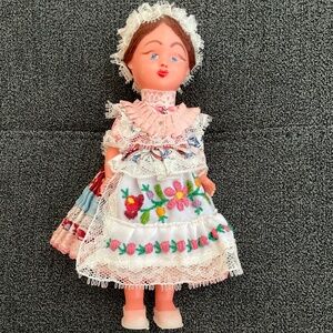 EUC Souvenir Hungarian Folk Doll Mezokovesd Region